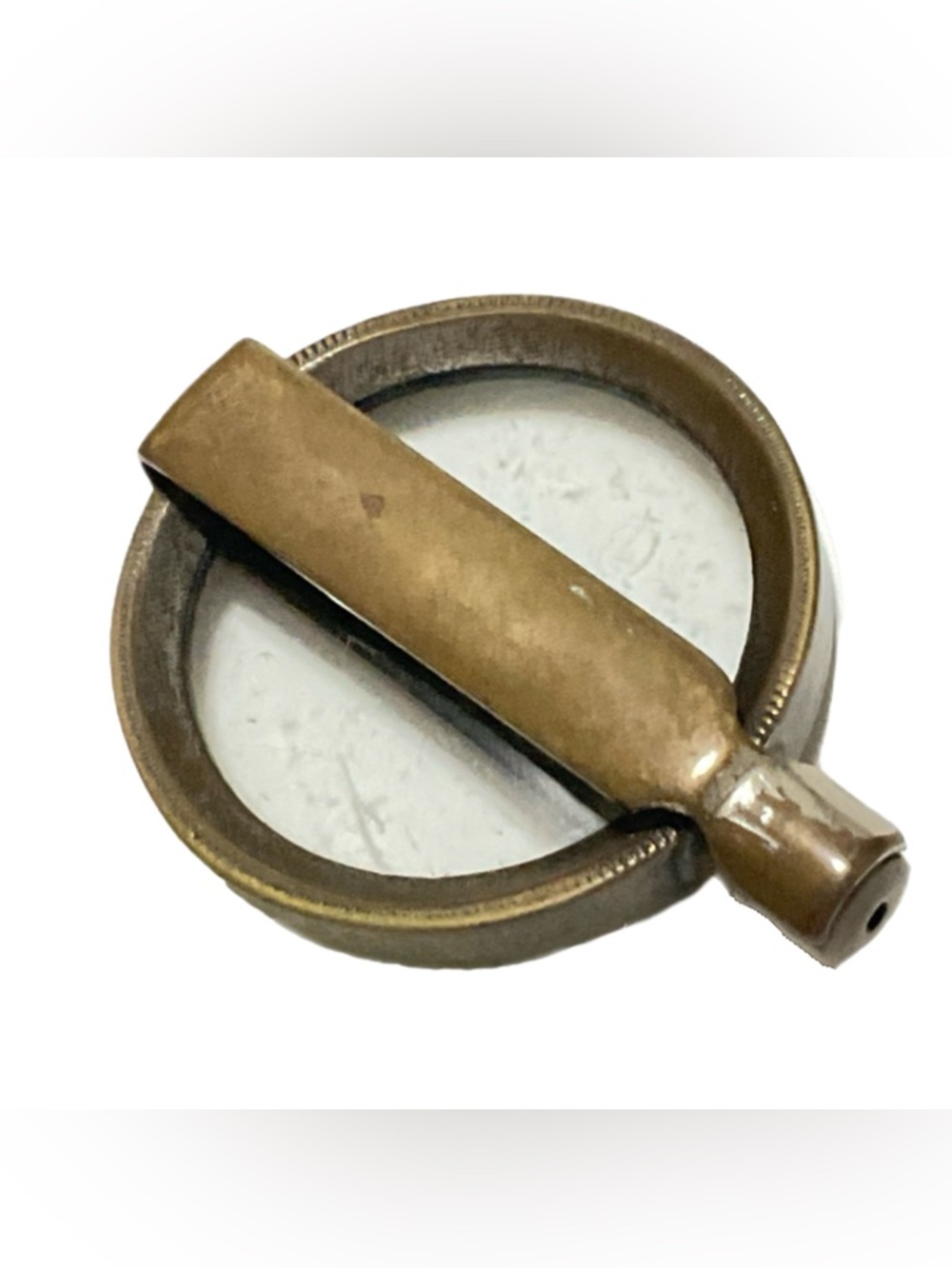Brass Folding Magnifying Glass - Vintage - Picture 3 of 4